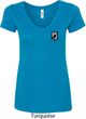 Pow Mia Patch Pocket Print Ladies V-neck
