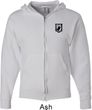 Pow Mia Patch Pocket Print Mens Full Zip Hoodie