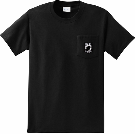 Pow Mia Patch Pocket Print Mens Pocket T-shirt
