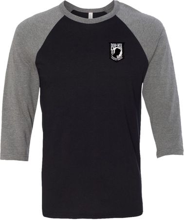 Pow Mia Patch Pocket Print Raglan Shirt