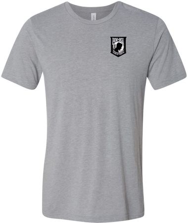 Pow Mia Patch Pocket Print Tri Blend Tee
