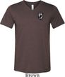 Pow Mia Patch Pocket Print Tri Blend V-neck