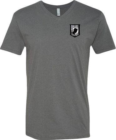 Pow Mia Patch Pocket Print V-neck