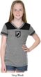 Pow Mia Patch Small Print Girls Football Tee