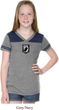 Pow Mia Patch Small Print Girls Football Tee
