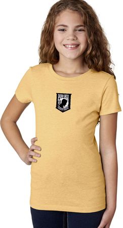 Pow Mia Patch Small Print Girls T-shirt