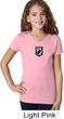 Pow Mia Patch Small Print Girls V-neck