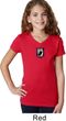 Pow Mia Patch Small Print Girls V-neck