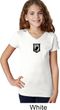 Pow Mia Patch Small Print Girls V-neck