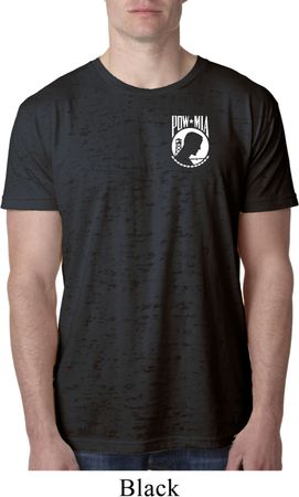 Pow Mia Pocket Print Burnout Shirt