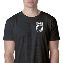 Pow Mia Pocket Print Burnout Shirt