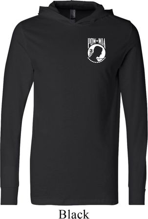 Pow Mia Pocket Print Lightweight Hoodie