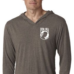 Pow Mia Pocket Print Lightweight Hoodie Tee