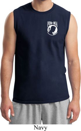 Pow Mia Pocket Print Muscle Shirt