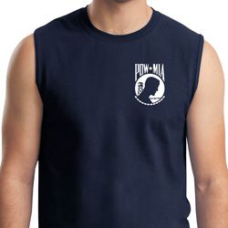 Pow Mia Pocket Print Muscle Shirt