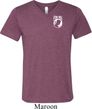 Pow Mia Pocket Print Tri Blend V-neck