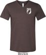 Pow Mia Pocket Print Tri Blend V-neck
