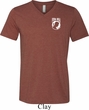 Pow Mia Pocket Print Tri Blend V-neck