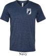 Pow Mia Pocket Print Tri Blend V-neck