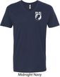 Pow Mia Pocket Print V-neck Shirt