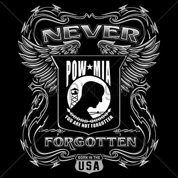Pow Mia Wings T-Shirts