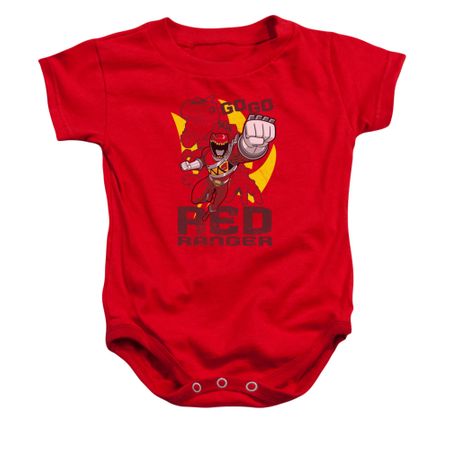 Power Rangers Baby Romper Go Red Red Infant Babies Creeper