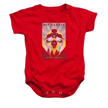 Power Rangers Baby Romper Red Ranger Red Infant Babies Creeper