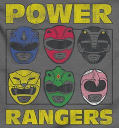 Power Rangers Heads Shirts
