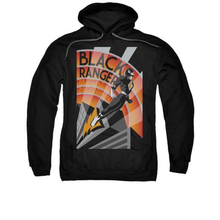 Power Rangers Hoodie Black Ranger Black Sweatshirt Hoody