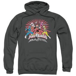 Power Rangers Ninja Steel Hoodie Blast Charcoal Sweatshirt Hoody