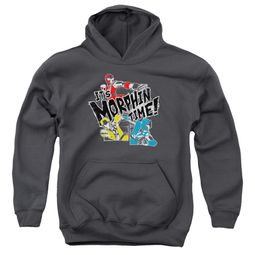 Power Rangers Ninja Steel Kids Hoodie It's Morphin Time Charcoal Youth Hoody Power Rangers Ninja Steel Kids Hoodie It's Morphin Time Charcoal Youth Hoody