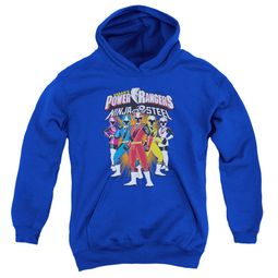 Power Rangers Ninja Steel Kids Hoodie Team Royal Blue Youth Hoody