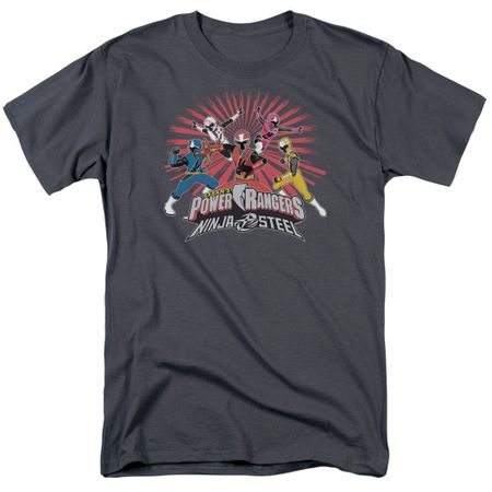 Power Rangers Ninja Steel Shirt Blast Charcoal T-Shirt