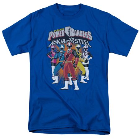 Power Rangers Ninja Steel Shirt Team Royal Blue T-Shirt
