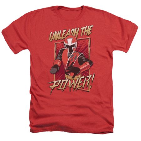 Power Rangers Ninja Steel Shirt Unleash Heather Red T-Shirt