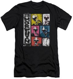 Power Rangers Ninja Steel Slim Fit Shirt Morphin Time Black T-Shirt