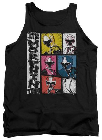 Power Rangers Ninja Steel Tank Top Morphin Time Black Tanktop
