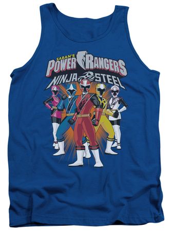 Power Rangers Ninja Steel Tank Top Team Royal Blue Tanktop
