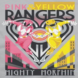 Power Rangers Pink And Yellow Ranger Shirts