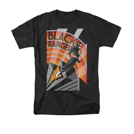 Power Rangers Shirt Black Ranger Black T-Shirt