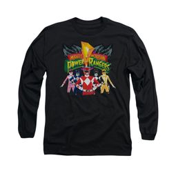 Power Rangers Shirt Characters Long Sleeve Black Tee T-Shirt Power Rangers Shirt Characters Long Sleeve Black Tee T-Shirt