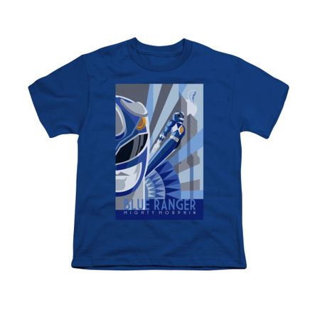 Power Rangers Shirt Kids Blue Ranger Blue T-Shirt