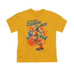 Power Rangers Shirt Kids Charged Up Gold T-Shirt