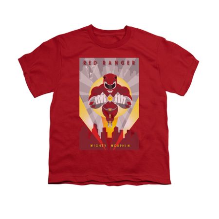 Power Rangers Shirt Kids Red Ranger Red T-Shirt