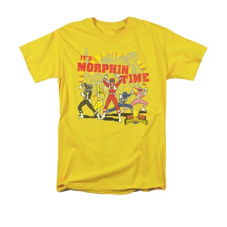 Power Rangers Shirt Morphin Time Gold T-Shirt