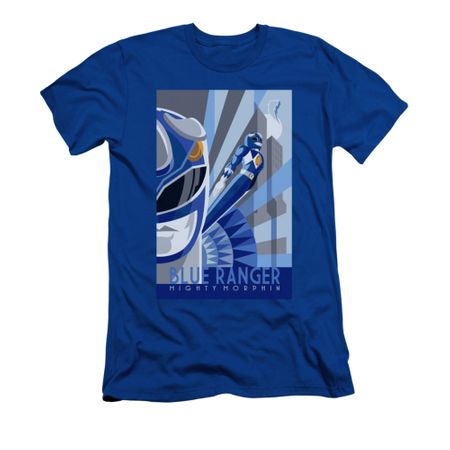 Power Rangers Shirt Slim Fit Blue Ranger Blue T-Shirt