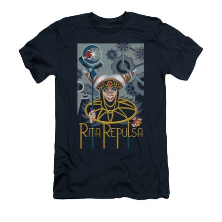 Power Rangers Shirt Slim Fit Rita Ranger Navy T-Shirt