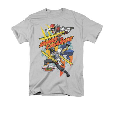 Power Rangers Shirt Swords Out Silver T-Shirt