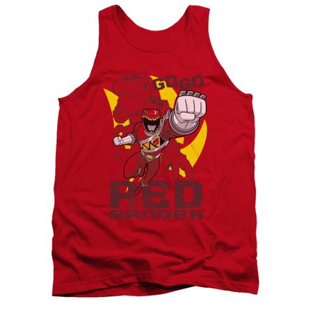 Power Rangers Shirt Tank Top Go Red Red Tanktop