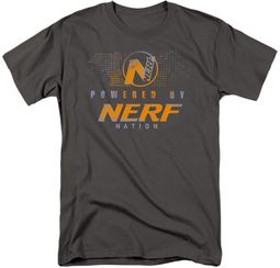 Powered By Nerf Nation T-shirt - Charcoal Gray